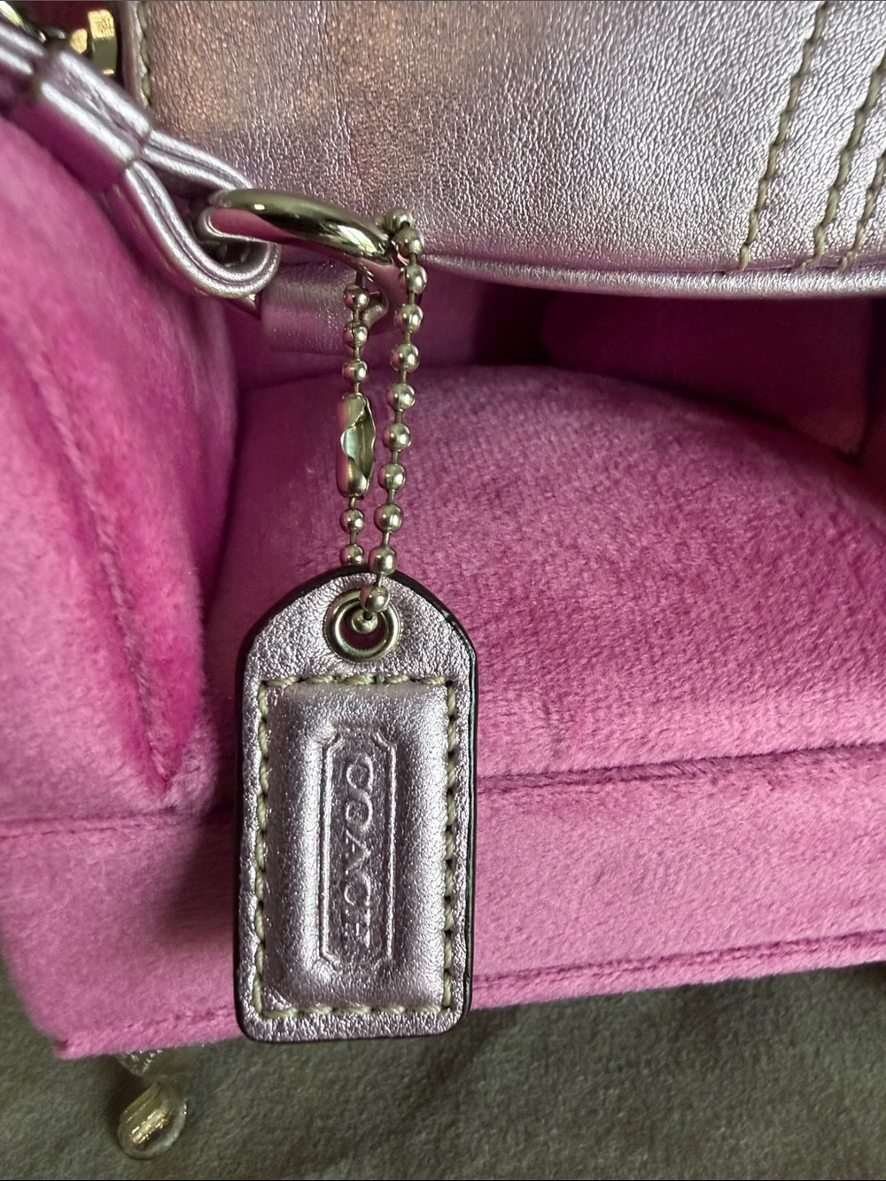 Coach Metallic Rose Wristlet